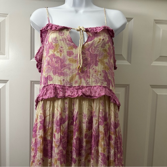 Spell & The Gypsy Coco Lei Strappy Gown Lilac Medium size - Picture 6 of 10